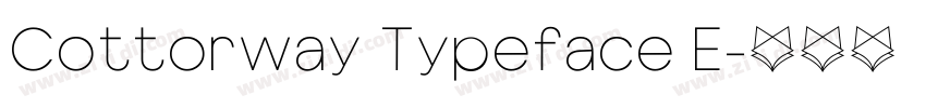 Cottorway Typeface E字体转换